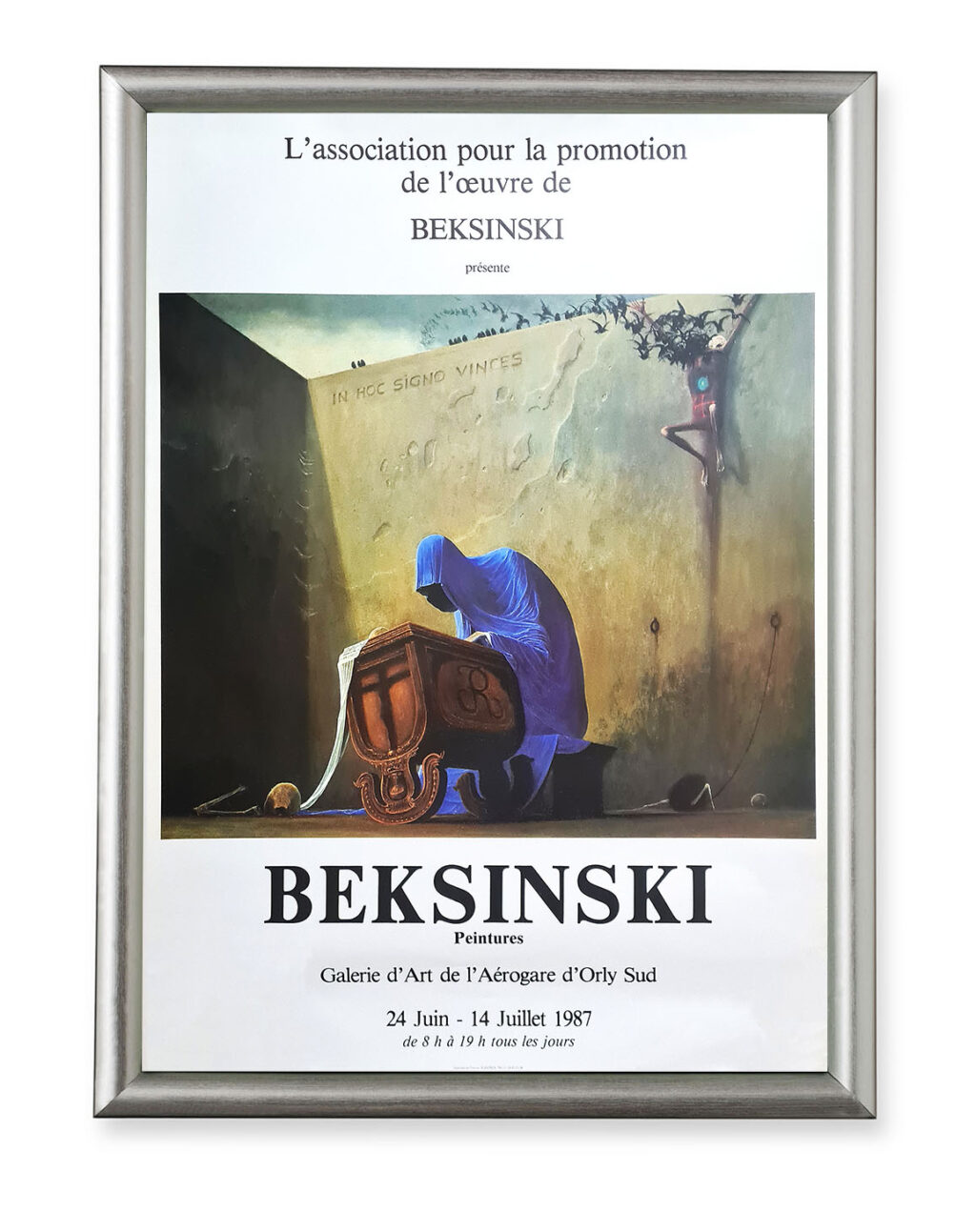 Afisz wystawy Zdzisława Beksińskiego - Orly 1987