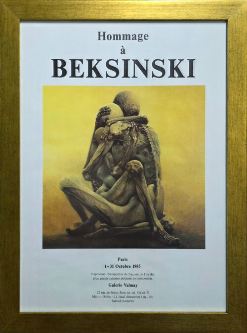 Afisz wystawy - Zdzisław Beksiński - Galerie Valmay 1985