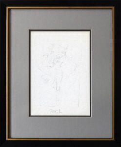 Zdzisław Beksiński - szkic do obrazu bez nazwy